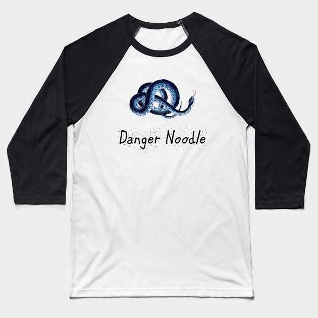 Danger Noodle Baseball T-Shirt by SandraKC